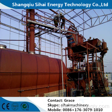 Continuous Vacuum Distillation Plant for Waste Engine Oil